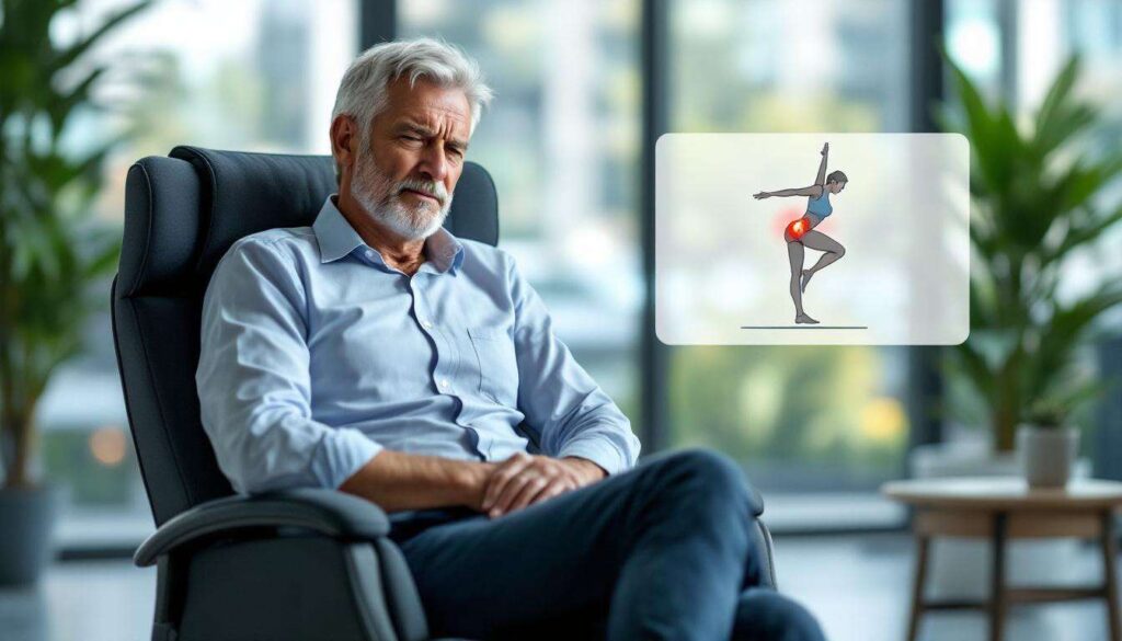 Hüftschmerzen beim Sitzen: Orthopäden zeigen die effektivste Dehnübung